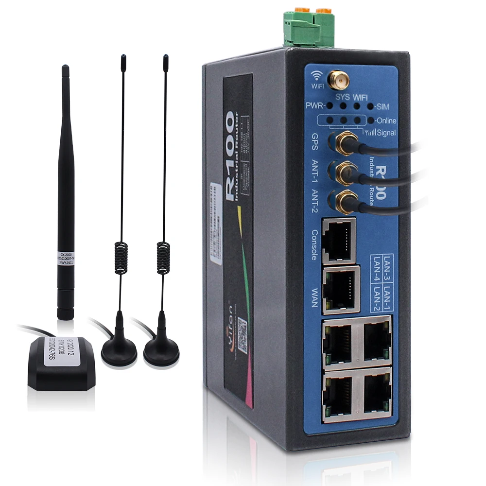 Supporta Il Router Wifi Vpn Industriale 4G Gps R100 Con Porta Ethernet Slot Per Scheda Sim