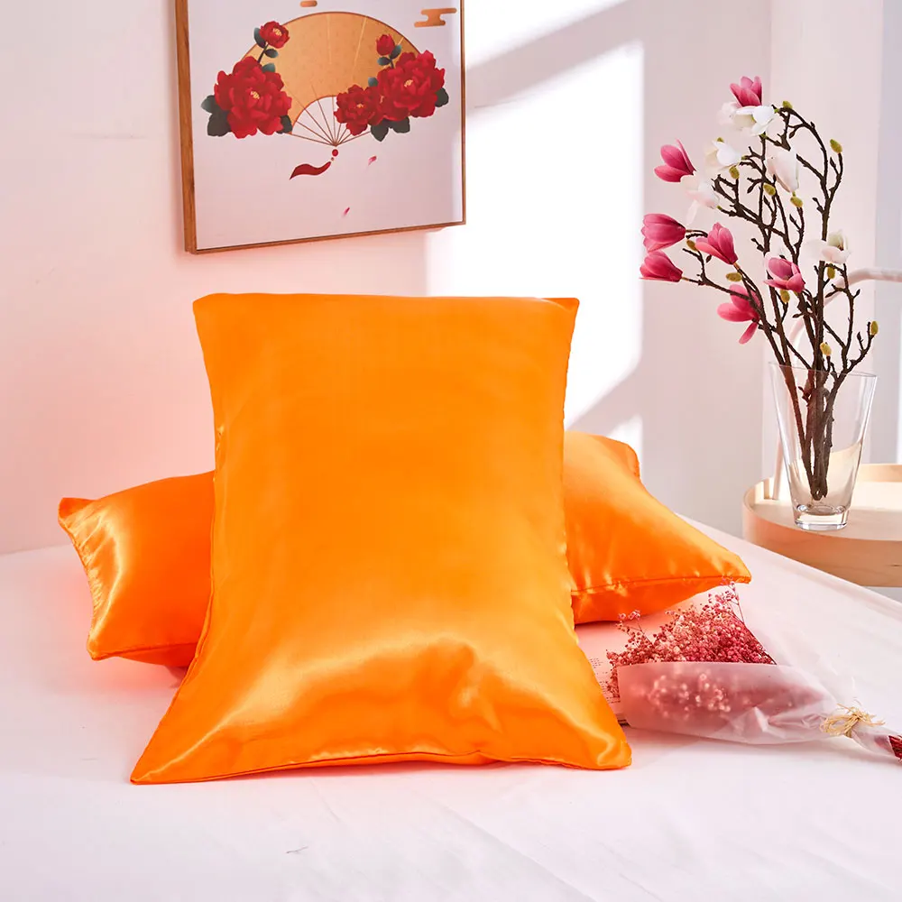 Luxurious White Silk-like Satin Pillowcase – Soft, Comfortable, and Elegant Bedding