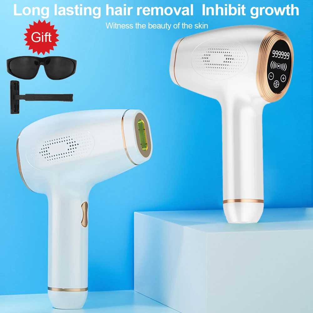 

Laser Epilator Painless IPL LCD 999999 Flash Hair Removal System for women bikini body Send Razor Permanent Hair Remover Device