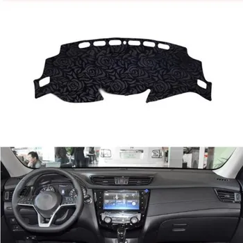 

Rose Pattern Non-slip Dashmat Dash Mat Dashboard Cover Pad Cover Carpet Car Sticker for n-issan Xtrail T32 2014-2019 Car Styling