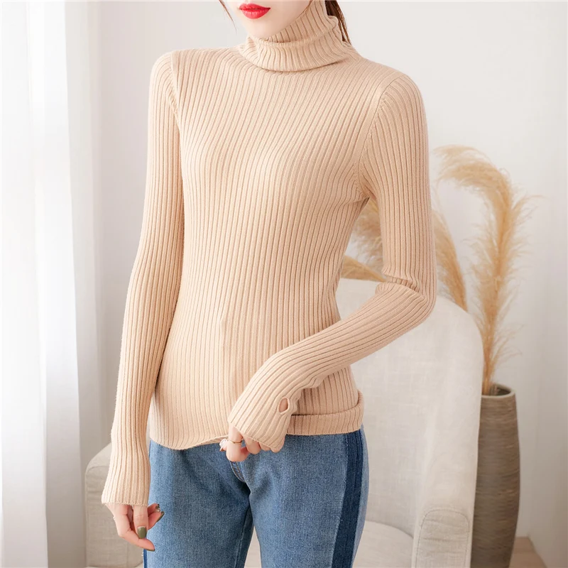 4662 real photo solid high collar elastic bottoming shirt 32H zone 7 left]