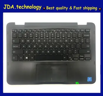 

wellendorff 95%new for DELL Inspiron 11 3000 11-3168 3168 series palmrest US keyboard upper cover Touchpad,Black
