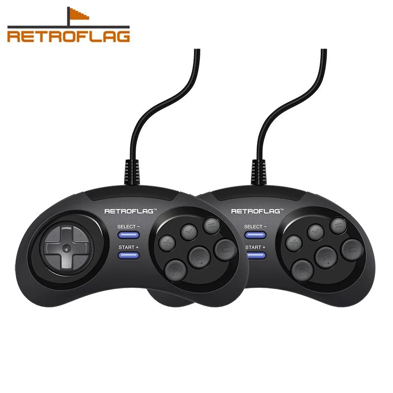 2PCS Retroflag Classic USB Wired Controller Gamepad Handle for Raspberry Pi Windows Nintendo Switch 