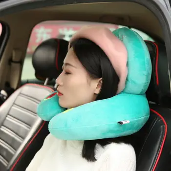 

JINSERTA Car Headrest Neck Pillow Comfortable Head Support Pillow Travel Pillow for Home Office Car Airplane Chairs Headrest