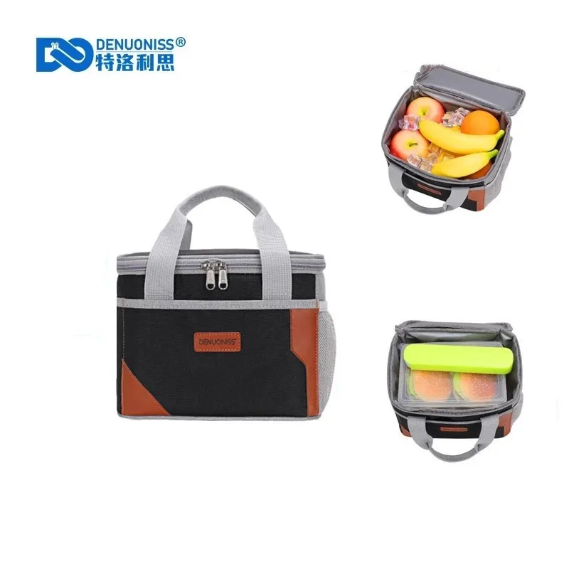 Insulated Lunch Bag Set Thermos Cooler Leakproof Tote Food Box for Men Women  Gym