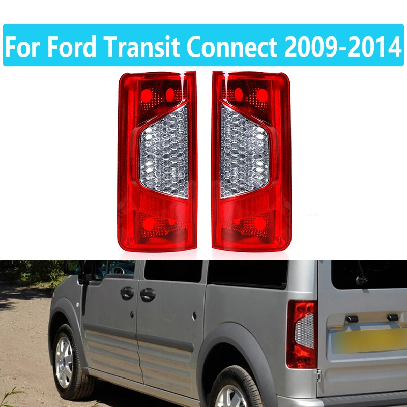 For Ford Transit Tourneo Connect 2009 2010 2011 2012 2013 2014 Car Brake Light Rear Tail Lamp Light Lens Cover Replacement