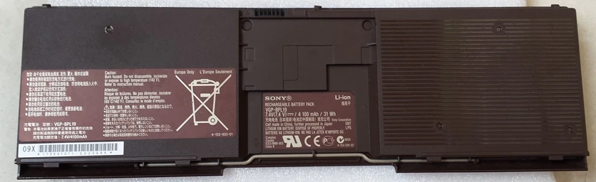 New genuine Battery for SONY VAIO VPC-X series VGP-BPL19, VGP-BPS19, VGP-BPX19 7.4V 4100mAh