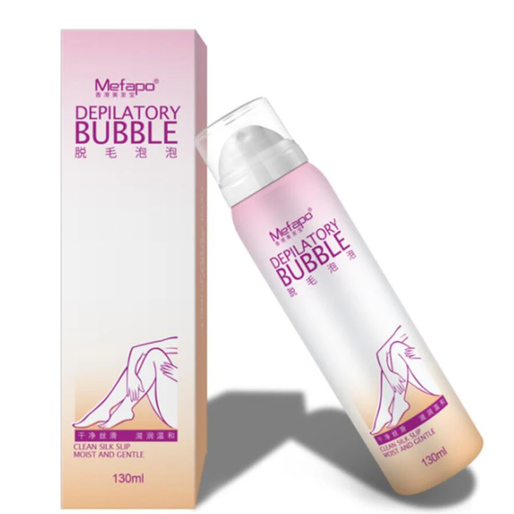 Mefapo Depilatory Bubble Spray Painless Hair Removal Spray Foam for Men Women