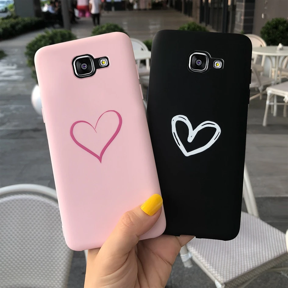 Funda de silicona corazón para Samsung Galaxy A5, 2016, 2017, funda suave animales para Samsung A5 A 5, 2016, A510, SM A510F|Fundas antigolpes para teléfono| - AliExpress