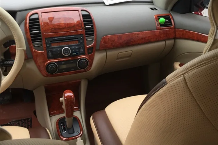Для 2009- Nissan Sylphy персиковая деревянная рамка Радио Аудио Панель тире крепление отделка комплект для переоборудования фасции лицевая рамка