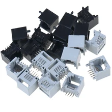 10 pièces/lot RJ45 8P8C ordinateur réseau Internet PCB prise Jack