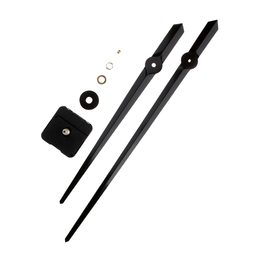 Wall Clock Quartz Movement Mechanism Gold/Black Hands DIY Repair Parts Kit