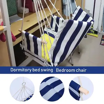 

Hanging Hammock Hammock Swing Dorm Adult Cradle Relax 120kg Oxford Cloth Student Hammock Computer Chair Dormitory Furniture