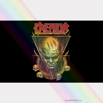 

Backstreetmerch Face Horns Kreator Cotton Black Men S 4Xl Flag T1181 Women Men