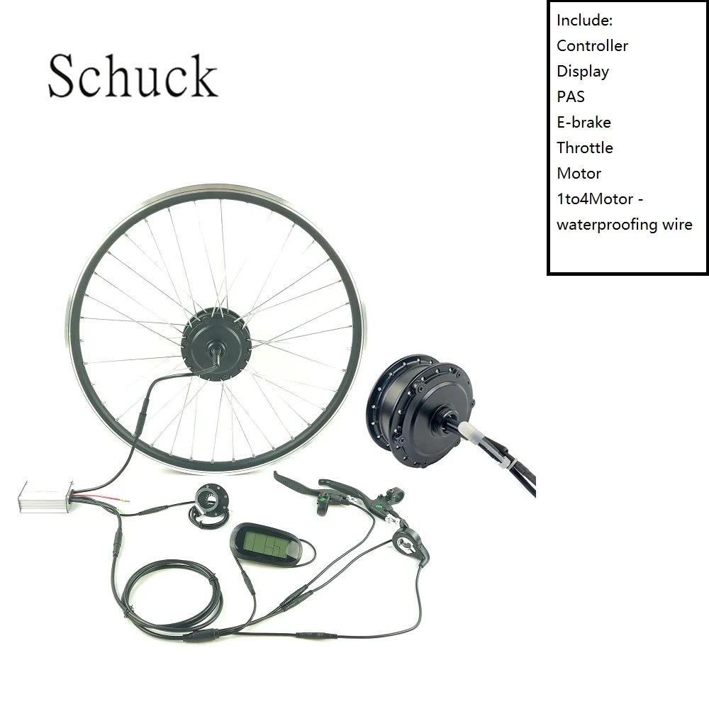 

Schuck E-Bike Kit Rear ROTATE Wheel With Display LCD6 Motor 36V350W Electric Bike Conversion Kit Hub Brushless Controller