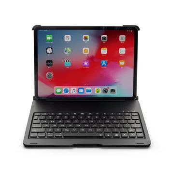 

For 2018 11 Inches iPad Pro Smart Bluetooth Keyboard Wireless colorful Backlight ipad Protective Case flip design for Laptop