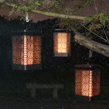 

Solar Power Lanterns Outdoor Hanging LED Solar Powered Dancing Flame Lamp Night Lights for Garden Yard Path 2020 New F26