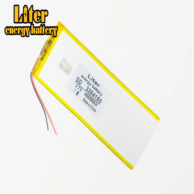 3354150 3 7 V 4000mah литий полимерный аккумулятор планшета с защитной доской для PDA