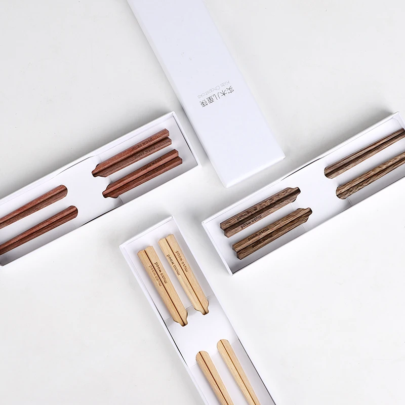 Мусовуд 18 см детские палочки для еды дети твердой древесины Wooden деревянные палочки для еды