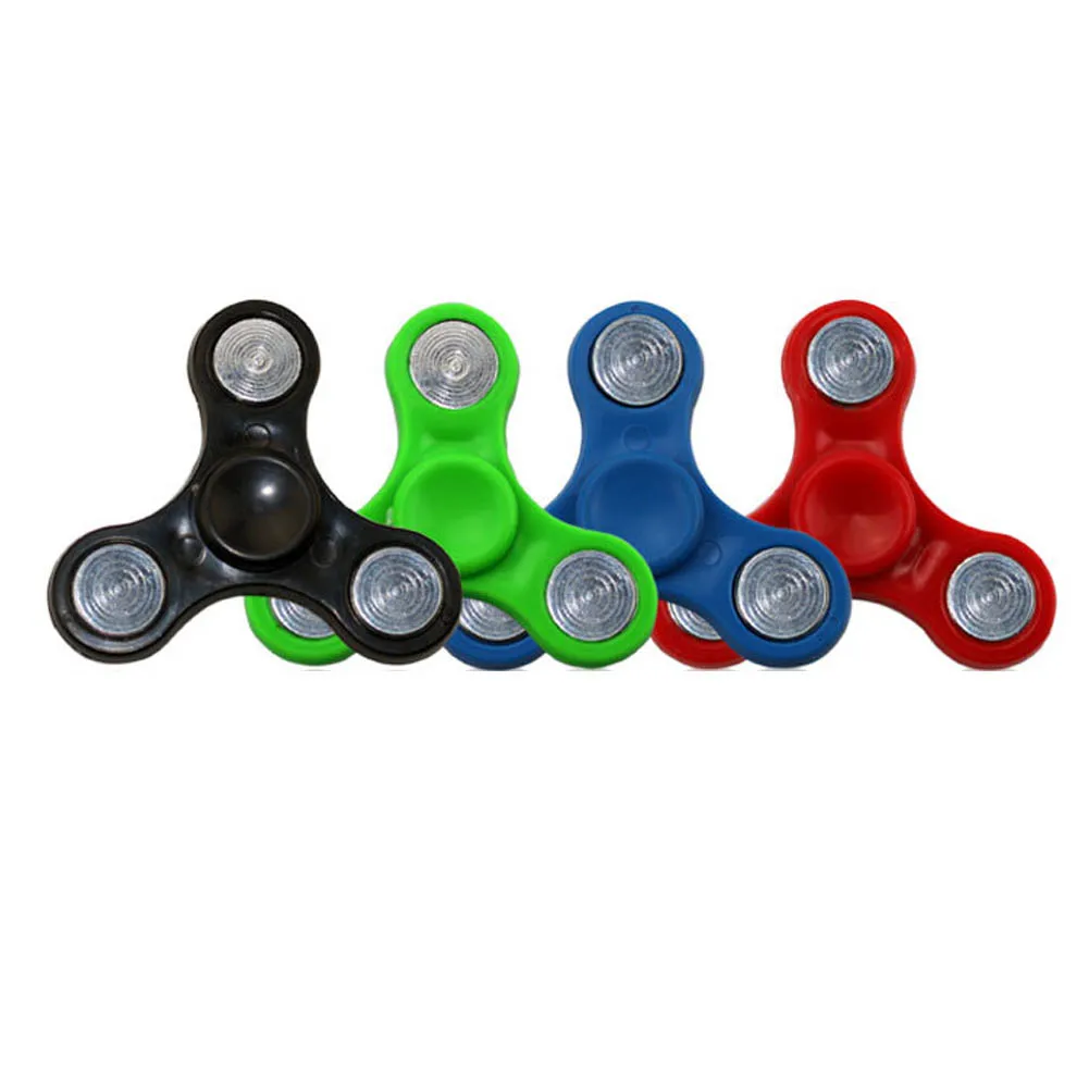 

ABS Spinner Fidget Hands Spinner Triangle spinner Finger Toys For Autism and ADHD Anxiety Stress Adults Kid Gift Color Random!!!