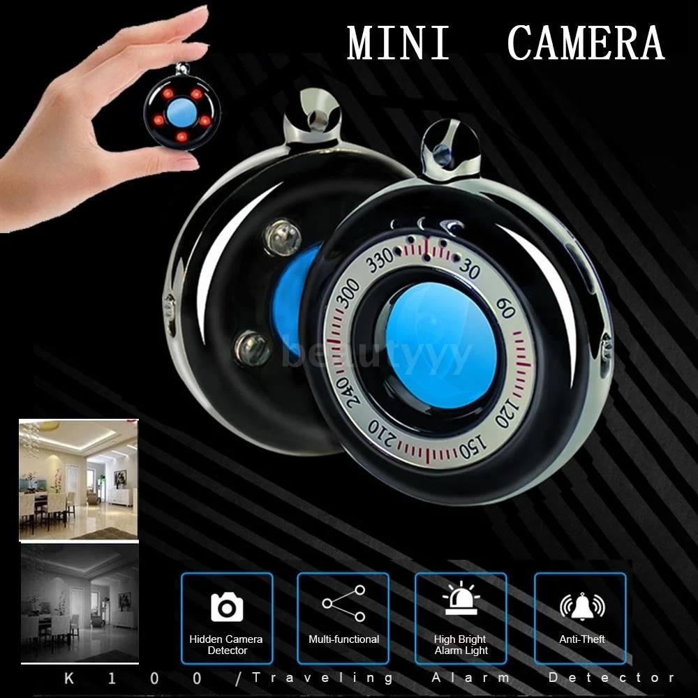 

Anti-Spy Detectors Portable Laser Camera Hidden Lens Finder CCD CMOS Anti-Theft Vibration Alarm for Personal Hotel Home Safe