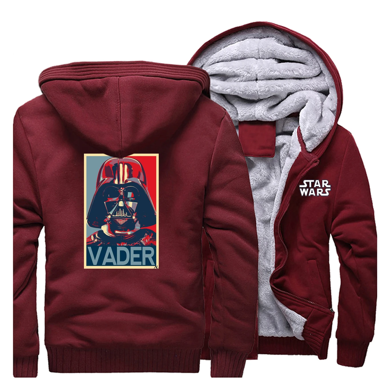 Мужская толстовка с капюшоном Darth Vader, зимняя Новинка, стильная популярная мужская куртка с принтом «Звездные войны», брендовый костюм, Мужская Уличная одежда в стиле хип-хоп, мужская верхняя одежда