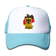 Детская флаг карта Германии бейсболка для дальнобойщика Регулируемая сетка шляпа Девочка Мальчик