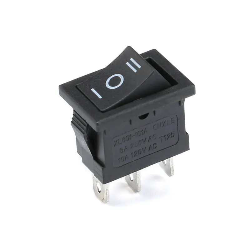 1PCS KCD1 2PIin 3Pin Boat Car Rocker Switch 6A10A 250V125V AC Red Yellow Green Blue black Button Best Price KCD1 (2)