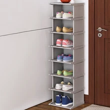 

Simple Dustproof Shoe Rack Corner Vertical Space-saving Hallway Entryway Shoe Organizer Closet Furniture Modular Shoe Cabinet