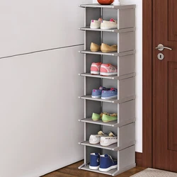Zapatero Simple a prueba de polvo, mueble Modular para armario, armario de zapatos, esquina Vertical, ahorro de espacio, pasillo, entrada