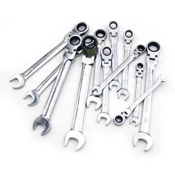 

12pcs Ratchet Quick Wrench High-grade Automatic Industrial-grade Opening Plum 72 Gear Fast Multi-size Household Tool