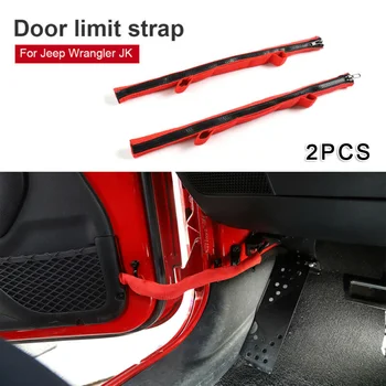 

Bandage Door Limit Straps For Jeep Wrangler JK 2007-1 Red 39cm 2pcs Car