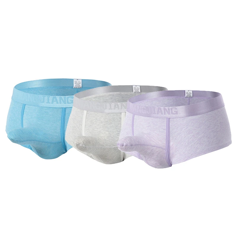 Ropa interior Sexy para hombre elefante largo bolsa calzoncillos divertidos pantalones cortos de algodón suave calzoncillos para hombre Gay Brief 3 unids/pack| | - AliExpress