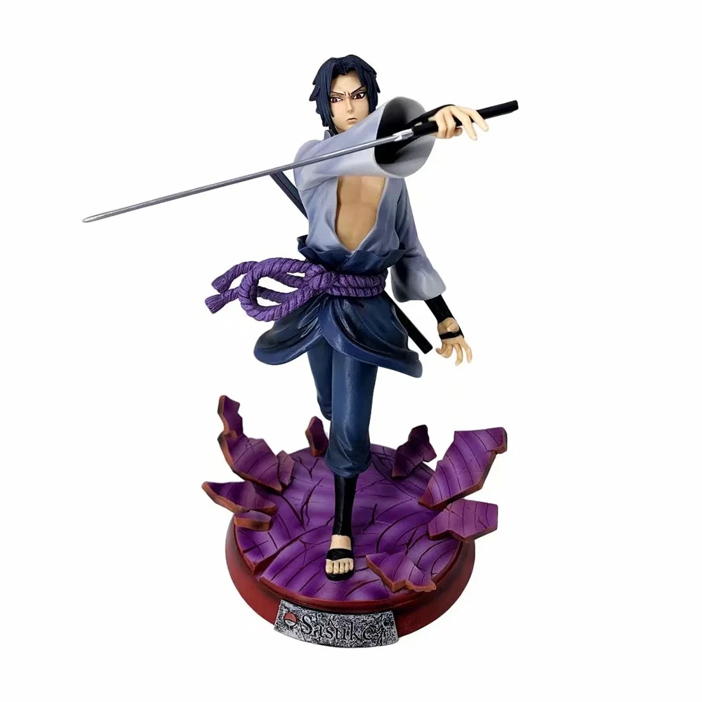 Наруто аниме модель Chidori Ver у героя мультфильма Саскэ Утиха GK фигурку 28 5 см