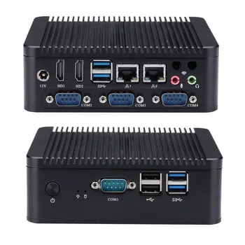 

New Qotom mini pc with Core I7 7500U,I5 7200U,I3 7100U, AES NI desktop ubuntu Mini desktop PC,Support PFsense,Gateway Mini PC