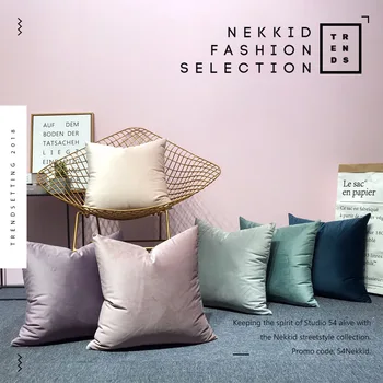 

Luxury Velvet Pink Blue Cushion Cover Pillow Cover Pillow Case Yellow White Black Gray Home Decorative Sofa Throw Pillows Chair