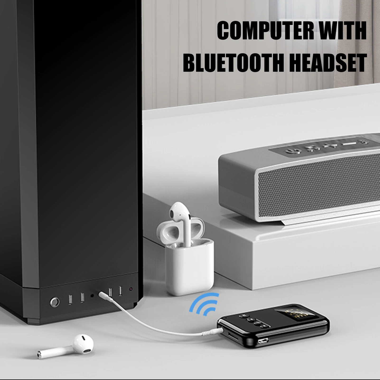 Bluetooth 5 0 Receiver Transmitter Stereo Music Car FM Transmitter Headphones Speakers Adapter Supporting TF Card