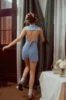 Movie Lolita Style 2PCS Women's Set: Sailor Collar Sleeveless Open Back T-shirt Vest +Shorts Cute&Sexy Cosplay Good Quality 3