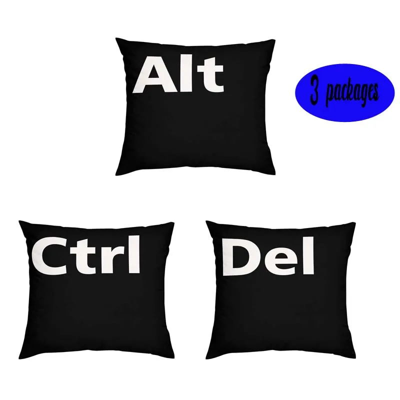 'Ctrl Alt Del Esc' Bedroom Living Room Cushion Cover - Great Gift for A Gaming Fan Who Loves Everything Video Game