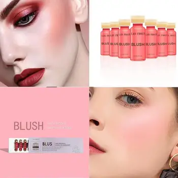 

1PC Three-color Gradient Blush Vitality Light Feather Lasting Girl Rouge Waterproof Natural Face Contour Brightening Blush Cream