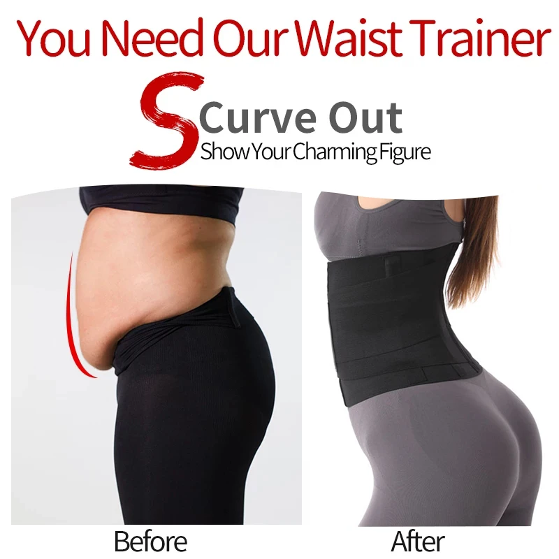 body shaper Waist Trainer Shaperwear Belt Women Slimming Tummy Wrap Resistance Band Cincher Corset Sauna Body Shaper Fajas Weight Loss Strap maidenform shapewear