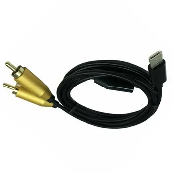 

Dual RCA Male To Type-C USB C Signal Video AV Audio Cable Lead Connector Cord