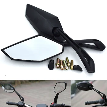 

Black Universal Motorcycle Rear View Side Rearview Mirrors 8mm 10mm For HONDA PCX125 PCX150 CBR125R CBR150R F2,F3,F4,F4i F5