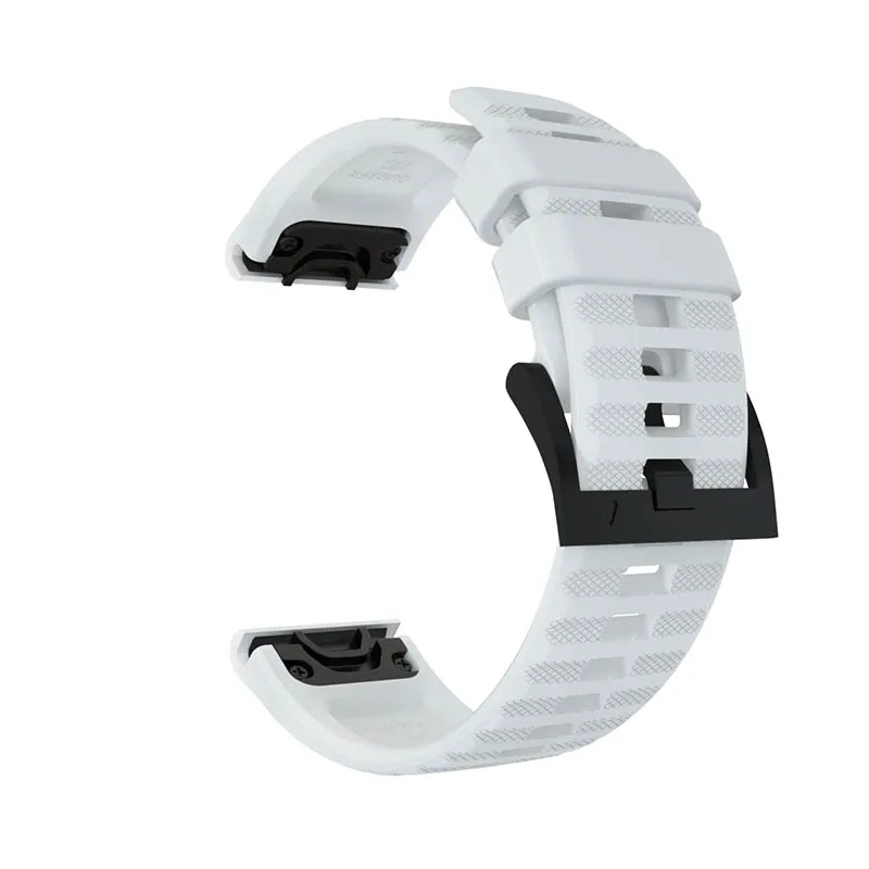 White 22 мм ремешок для часов Quick Release Замена наручный ремешок Ремешок для Garmin Fenix 6 gps Смарт часы легко подходят полосы ремень браслет - Цвет ремешка: White
