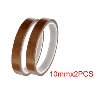 

2PCS 10mm Resistant High Temperature 0.13mm Adhesive Cloth Insulation 300 Degree Vacuum Sealing Machine Tape