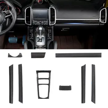 

Car modification Car accessories Real Carbon Fiber interior Molding Kit For Porsche Cayenne 2012~2016