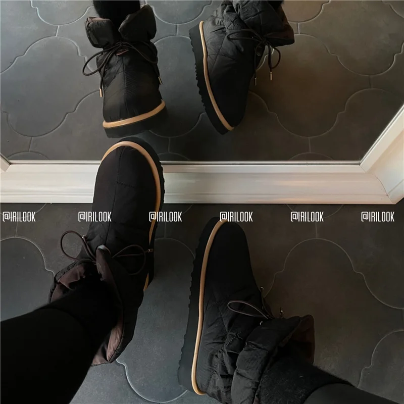 FEDONAS Fashion Ins Women Ankle Boots Winter Warm Female Snow Boots Platforms Casual Short Shoes Woman