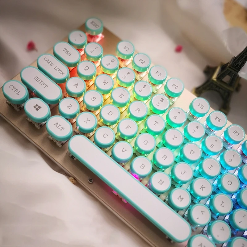 DIY Keycap Ретро СТИМ панк машинка механическая клавиатура Keycap 108 клавиш AXYF