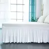 Hotel Bed Skirt Wrap Around Elastic Bed Shirts Without Bed Surface Twin /Full/ Queen/ King Size 38cm Height for Home Decor White ► Photo 3/6