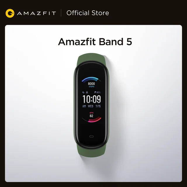 2020 New Amazfit Band 5 Smart Bracelet Color Display Fitness Tracker Waterproof Bluetooth 5.0 Sport Smart Wristband 6
